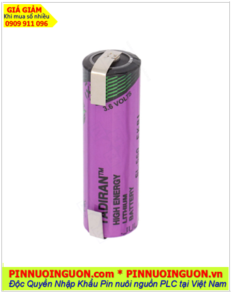 Tadiran TL-5903 (chân thép 2 chấu hàn); Pin nuôi nguồn PLC Tadiran TL-5903 LITHIUM 3.6v AA2400mAh 